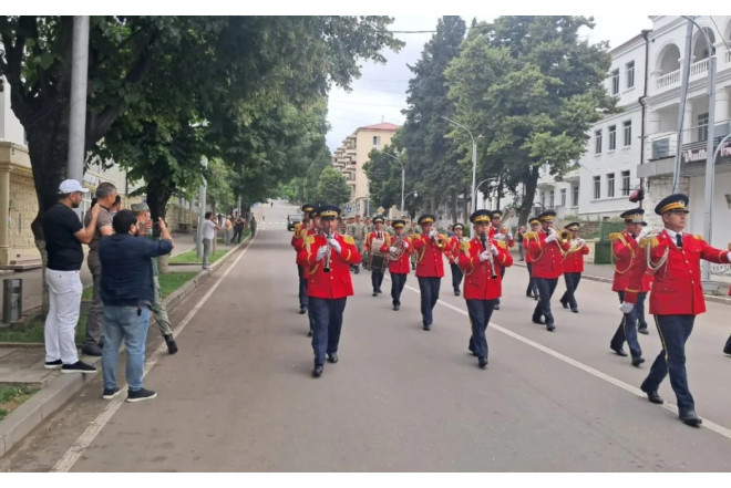 Xankəndidə hərbçilərin yürüşü keçirildi- FOTO 