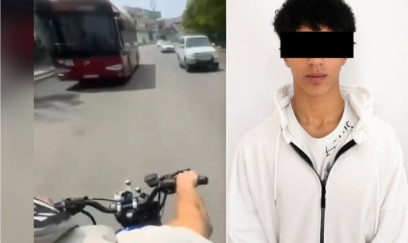 Təhlükəli motosiklet sürücüsü saxlanıldı 