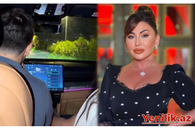 Rəqqasənin yeniyetmə oğlu maşın sürdü – VİDEO