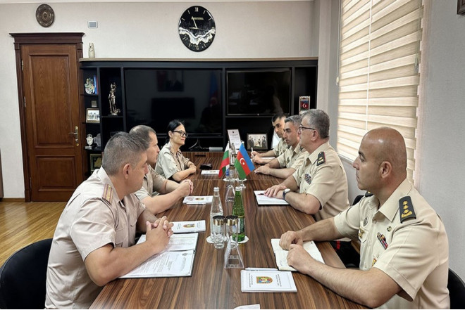 Bolqarıstan Müdafiə Nazirliyinin nümayəndə heyəti Azərbaycanda səfərdədir 