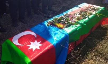 İtkin düşmüş hərbçi Yarməmməd Nuriyevin qalıqları Xaçmazda dəfn edildi