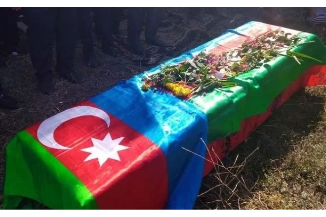 İtkin düşmüş hərbçi Yarməmməd Nuriyevin qalıqları Xaçmazda dəfn edildi