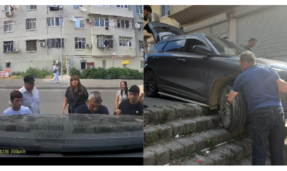Kişilərin gücü çatmadı, köməyə qadın gəldi...– VİDEO