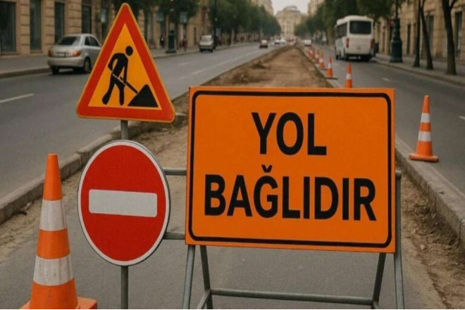 Bu yolda hərəkət məhdudlaşdırılacaq 