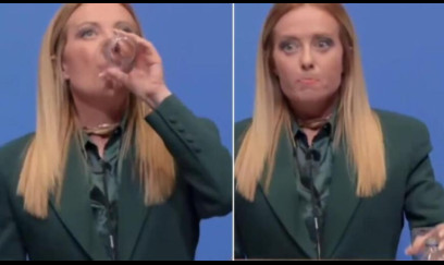 Trampla bağlı suala Meloninin reaksiyası - VIDEO