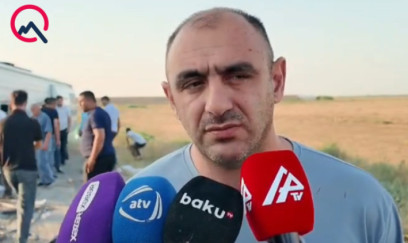 “Gözümə gün düşdü” - Aşan avtobusun sürücüsü danışdı - VİDEO
