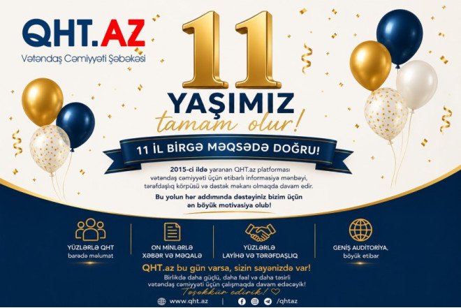 QHT.az saytının 11 yaşı tamam olur 