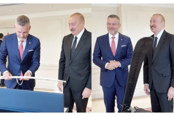 Prezidentlər bir-birinə bunları hədiyyə etdi 
