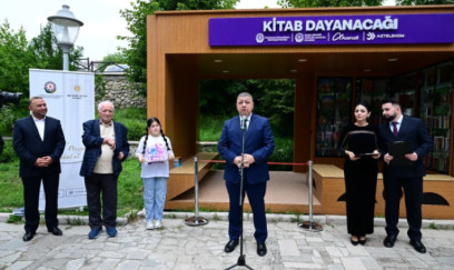 Şuşada "Kitab dayanacağı" istifadəyə verildi - FOTO