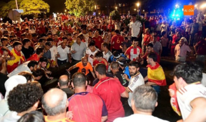 İspaniyada DÇ-dəki qələbənin qeyd olunması zamanı 2 nəfər ölüb, 80-dən çox insan yaralanıb 