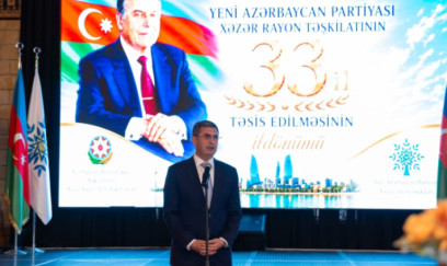 YAP Xəzər rayon təşkilatının 33 illiyi münasibətilə tədbir keçirildi - FOTO