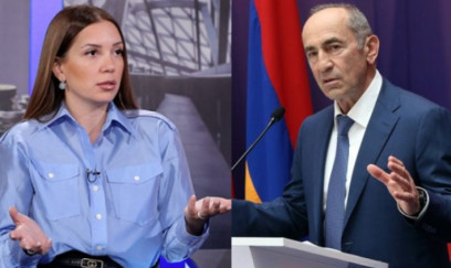 Köçəryan qadını qabağa verdi 