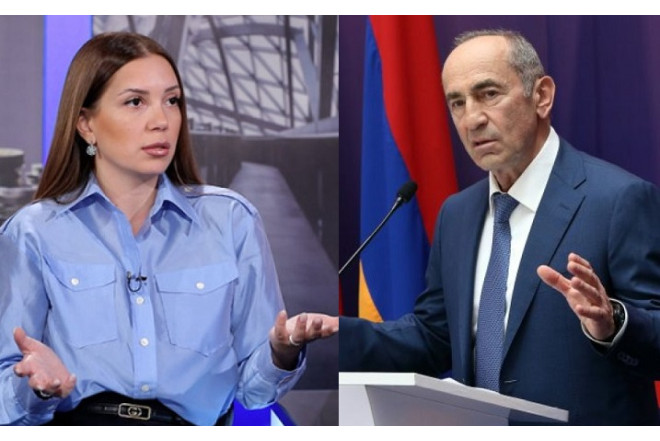 Köçəryan qadını qabağa verdi 