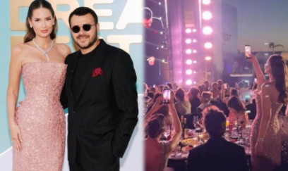 Emin Ağalarov oxudu, xanımı VİDEO çəkdi 