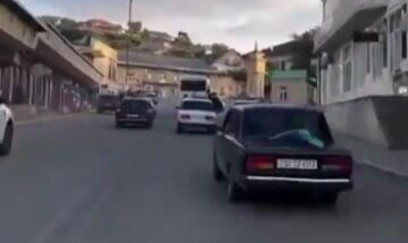Toy karvanında xuliqanlıq edən sürücülər saxlanıldı - VIDEO