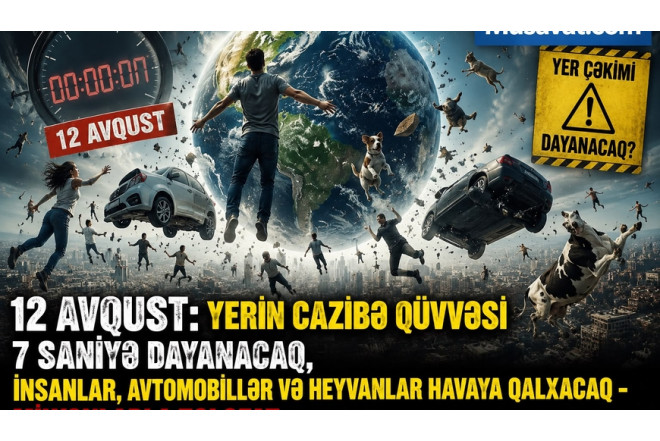 15 gün sonra! Yerin cazibə qüvvəsi 7 saniyə dayanacaq: milyonlarla insan öləcək?- VIDEO