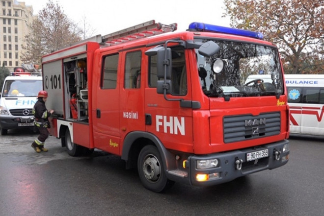 Binəqədidə obyekt yanır 