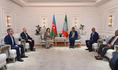 Sahibə Qafarova Efiopiyaya səfərə gedib 