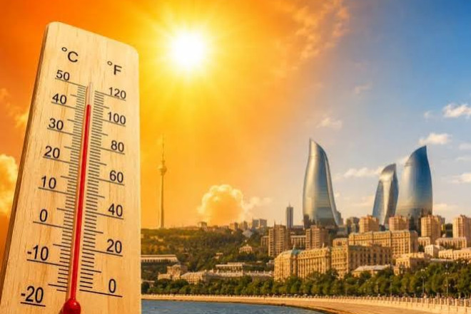 Temperatur yenidən yüksəlir: sabah 39 dərəcə isti olacaq
