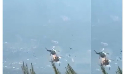 Yunanıstanda helikopterlər toqquşdu 