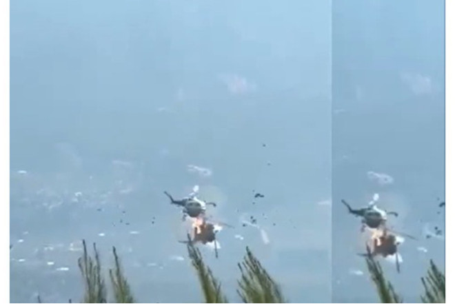 Yunanıstanda helikopterlər toqquşdu 