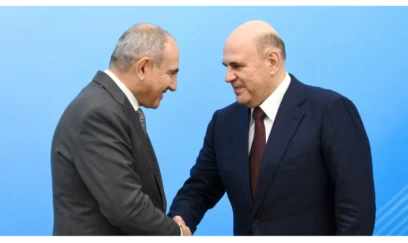 Mişustin Paşinyanla birgə görüntüləndi 