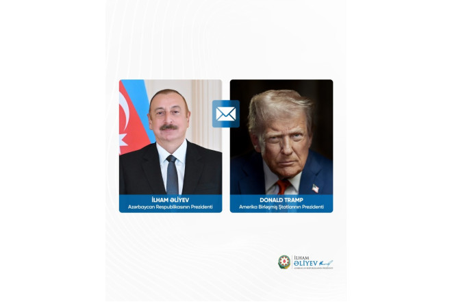 İlham Əliyev Donald Trampa məktub ünvanlayıb 