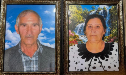 Yandırılaraq öldürülən ər-arvadın FOTOSU