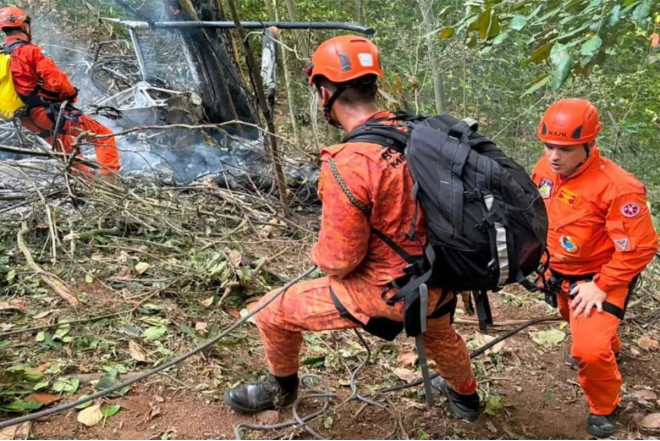 Braziliyada helikopter qəzası: 4 nəfər ölüb