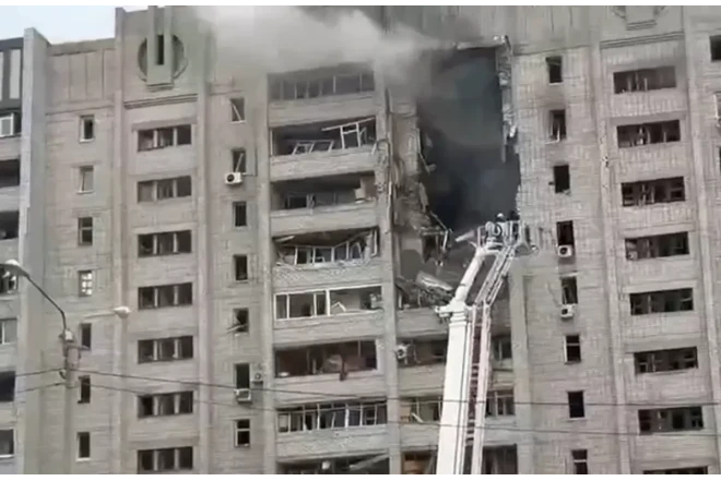 Rusiya Xarkova hücum etdi - Yaralananlar var 
