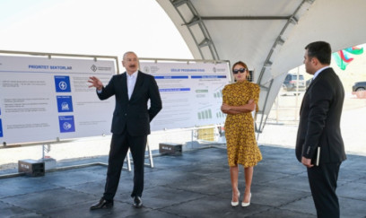 Prezident Naxçıvan Sənaye Parkının təməlini qoyub 