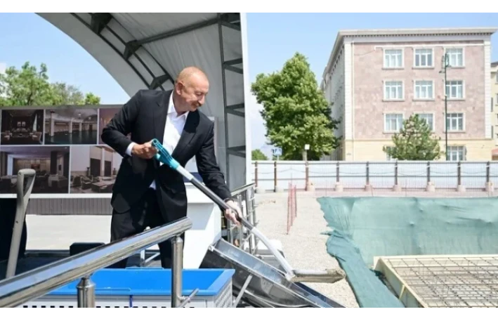 "Naxçıvan" Mehmanxana Kompleksinin təməli qoyulub 