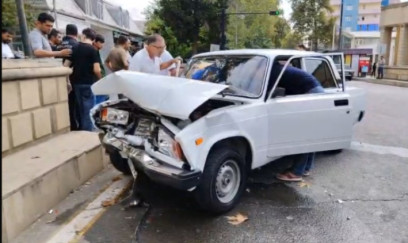 Göyçayda zəncirvari qəza – yaralılar var - FOTO