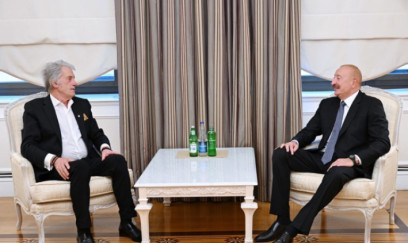 İlham Əliyev Viktor Yuşenkonu qəbul edib