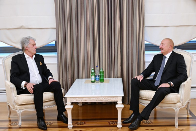 İlham Əliyev Viktor Yuşenkonu qəbul edib