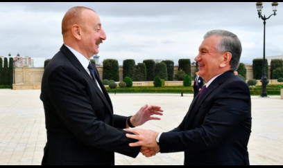 İlham Əliyev Özbəkistanın Milli İnformasiya Agentliyinə müsahibə verdi - FOTOLAR