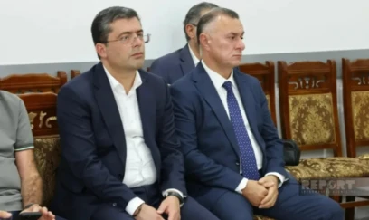 Əhməd İsmayılov və nazir Nurani ilə vida mərasimində