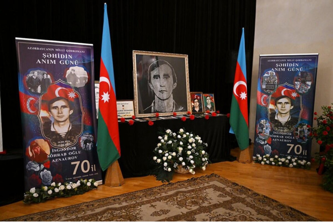 Azərbaycanın Milli Qəhrəmanı İsgəndər Aznaurovun anım mərasimi keçirilib 