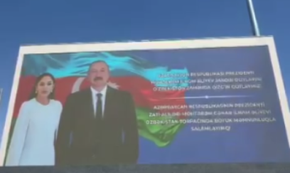 Daşkənd İlham Əliyevi qarşılayır – VIDEO