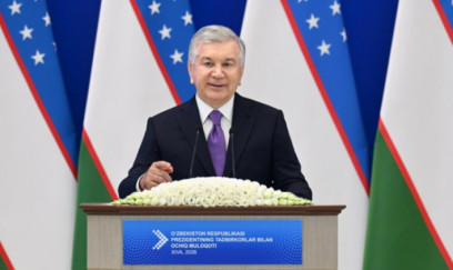 Şavkat Mirziyoyev "Heydər Əliyev" ordeni ilə təltif edilib