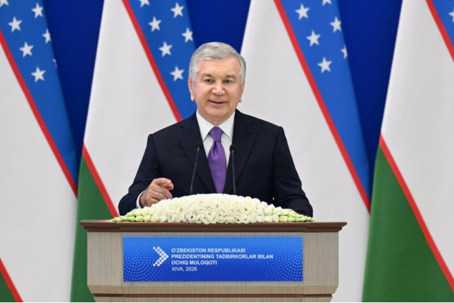 Şavkat Mirziyoyev "Heydər Əliyev" ordeni ilə təltif edilib