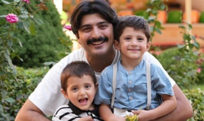 Muraddan oğulları ilə bağlı paylaşım - FOTO
