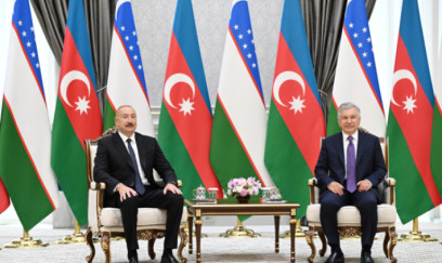 Azərbaycan və Özbəkistan liderlərinin Daşkənddə təkbətək görüşü olub - FOTO 
