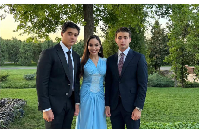 Leyla Əliyeva oğulları ilə Daşkənddə - FOTO
