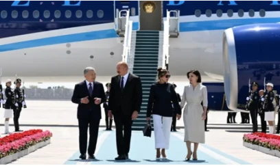 Buxarada təntənəli qarşılanma: Prezidentlər bir araya geldi - VİDEOLAR
