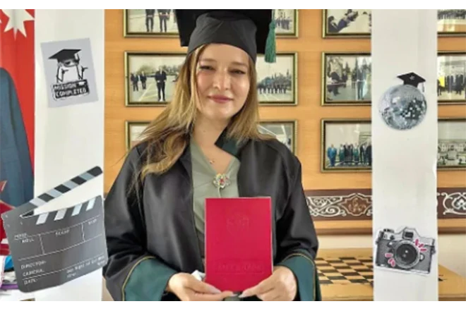 Şəhid anası da tələbə adını qazandı - FOTO