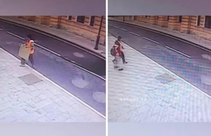 Moskvadakı səfirliyimizin önündəki təxribatın görüntüləri yayıldı - VİDEO