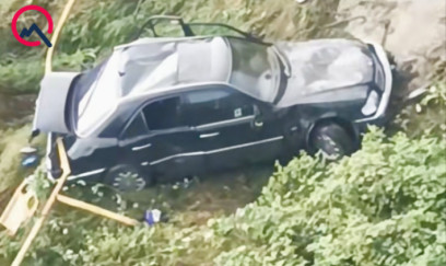 Gədəbəydə “Mercedes” körpüdən dərəyə aşdı - 5 yaralı var+Video 