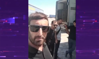 Azərbaycanlı sürücülər sərhəddə qalıblar - 100 minlik məhsul xarab oldu - Video 