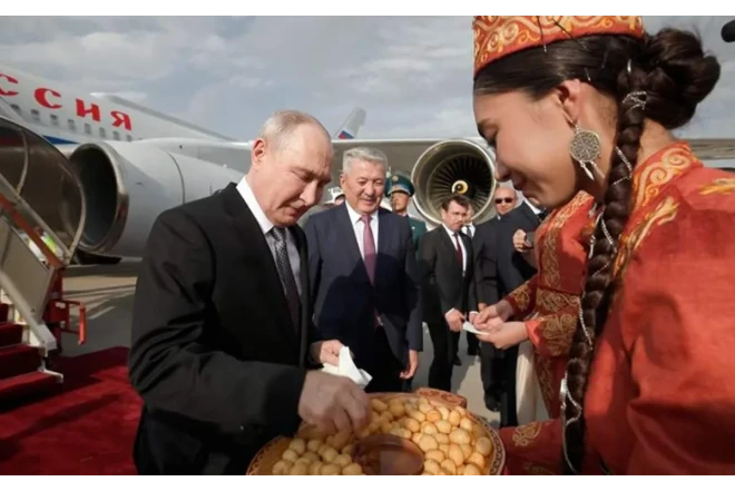 Putin Qırğızıstana getdi 